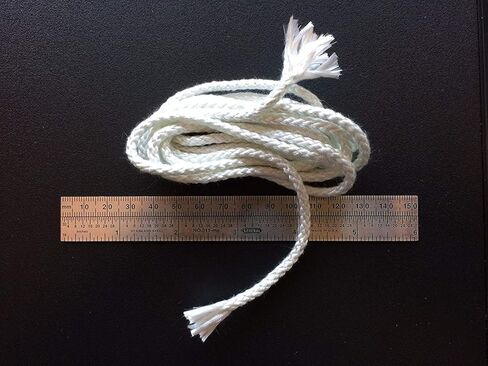 1/8 "x 5 'قدم مستديرة من الألياف الزجاجية فتيل الكيروسين مصباح زيتي الفوانيس استبدال الفتائل الشعلة زجاجة النبيذ شمعة (18) (5) 001 in Kuwait