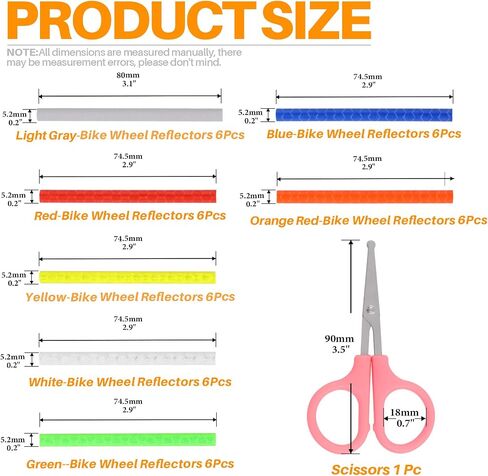 50Pcs Bicycles Spoke Reflectors and Safety Reflective Tapes Kit Bicycle Spoke Wheel Warning Reflectors Stickers Waterproof Outdoor Bike Spoke Skins for Bicycles Car Motorcycle DIY Decoration in Saudi Arabia