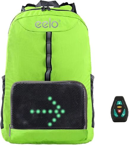 حقيبة ظهر Cyglo للسلامة لركوب الدراجات مع مؤشرات إشارة LED خلفية. حقيبة ظهر عاكسة مع أضواء اتجاه وامضة in Kuwait