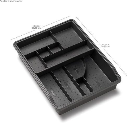 صينية تنظيم الأدراج غير المرغوب فيها الأصلية المكونة من 23 مقصورة من Madesmart، صندوق تخزين بلاستيكي متعدد الأغراض للأدراج، جرانيت in Kuwait