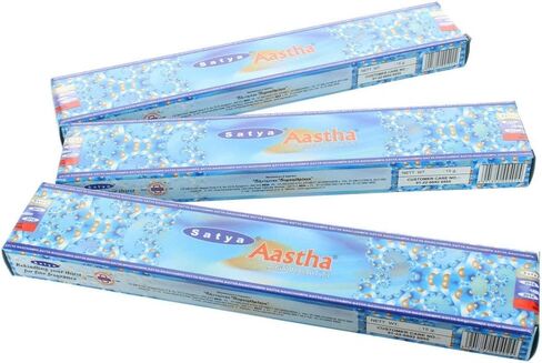 Satya AasthaIncense Sticks for Outdoor Indoor Bedroom Worship Fragrance Stick for Positivity, Meditation, Relaxation, Yoga, Healing (15grams x 3 Packs) in Saudi Arabia