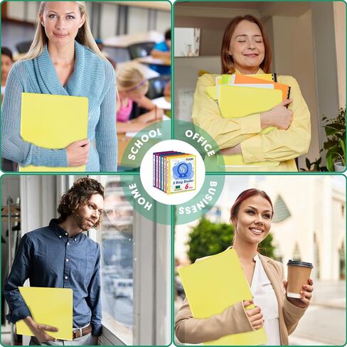 3 Ring Binder 0.5 Inch, PANDRI 6 Pack 1/2-Inch Binder Fits Letter Size 8.5'' x 11'' Paper, Versatile Binders for Office Home School, 2 Pockets, Assorted 6 Color in Saudi Arabia