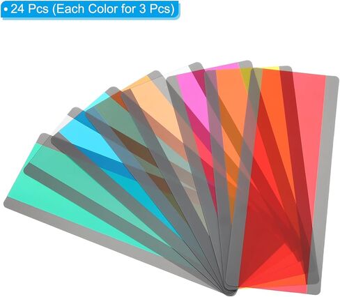 PATIKIL Guided Reading Strips, 8pcs Tracking Highlight Colored Overlay Bookmark Reduce Visual Stress Teacher Teaching Supplies for Classroom, 8 Colors in Kuwait