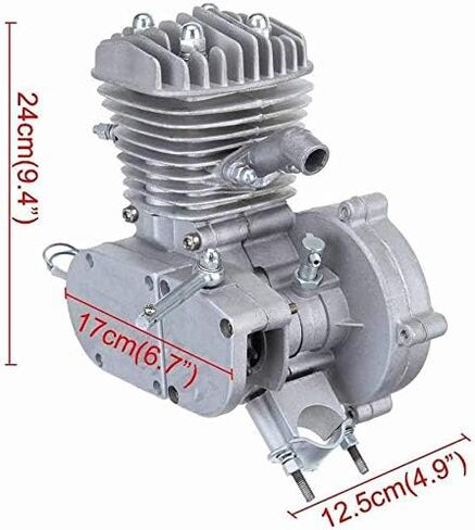 Seeutek PK80 80cc مجموعة محرك الدراجة 2 السكتة الدماغية الغاز بمحركات الدراجة موتور كيت ترقية مع عداد السرعة in Kuwait