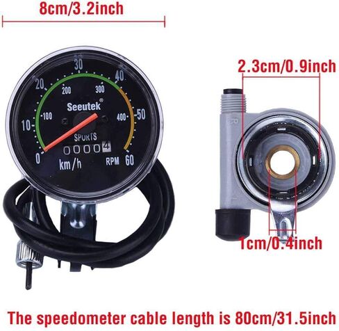 Seeutek PK80 80cc مجموعة محرك الدراجة 2 السكتة الدماغية الغاز بمحركات الدراجة موتور كيت ترقية مع عداد السرعة in Kuwait
