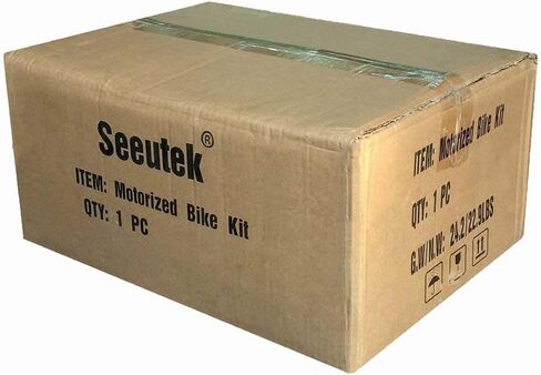 Seeutek PK80 80cc مجموعة محرك الدراجة 2 السكتة الدماغية الغاز بمحركات الدراجة موتور كيت ترقية مع عداد السرعة in Kuwait