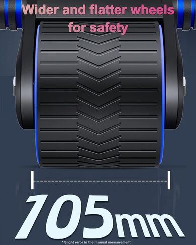 درومكو آب رولر، عجلة البطن الارتدادية التلقائية، جهاز تمرين منزلي لأسطوانة البطن مع وسادة للركبة للمبتدئين في التمارين الأساسية، معدات اللياقة البدنية المنزلية، أزرق in Kuwait