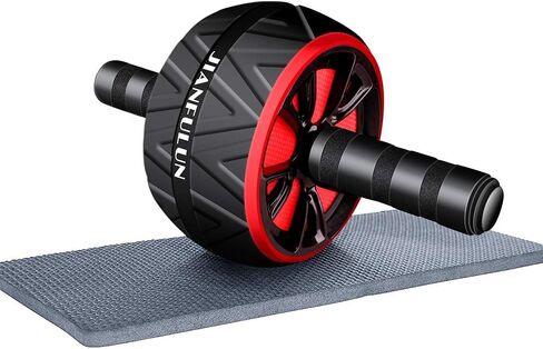 Lavonna Ab Wheel Roller With Knee Pad, Ultra-Wide Ab Roller Wheel for Abs Workout, Abs Workout Equipment for Abdominal & Core Strength Training, Home Gym Equipment for Men Women Abdominal Roller in Kuwait