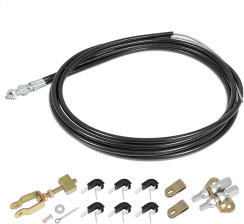 Universal 110" Emergency Brake Parking Brake Cable Kit Compatible with Wilwood DISC DRUM MC4 CPB Parking Brake System Lokar Floor Mount Units Replace 330-9371 140-14415-R 3309371 in Saudi Arabia