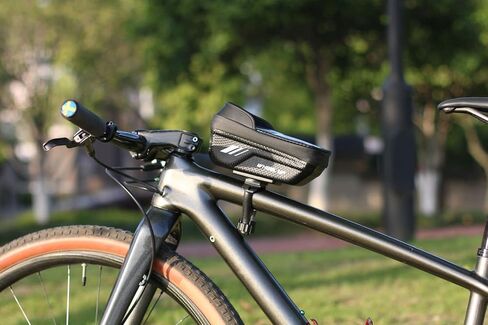 حامل هاتف للدراجة، حقيبة كبيرة للدراجة، حامل للهاتف الخلوي EVA مع شاشة تعمل باللمس من مادة TPU وواقي من الشمس وغطاء للمطر متوافق مع الهاتف المحمول أقل من 7.0 بوصة in Kuwait