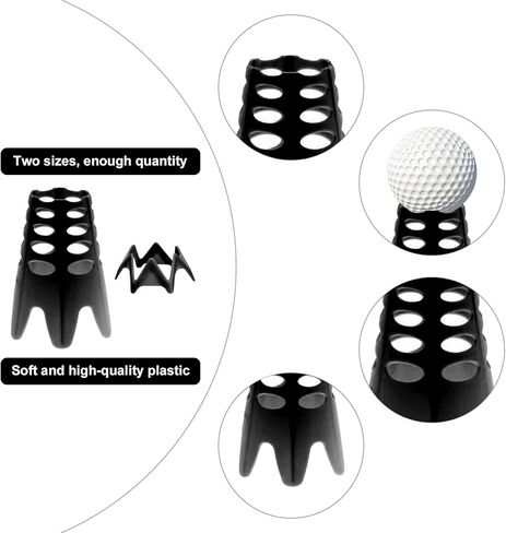 EROMAP Golf Simulator Tees, Indoor Golf Tees Golf Mat Tees Plastic Golf Tees Practice Golf Tees, Tall + Short (18Pcs) in Saudi Arabia