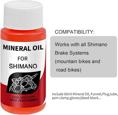 Bleed Kit for Shimano Hydraulic Disc Brakes,Pro Bicycle Brakes Service Kit, Bleed Set with Hydraulic Mineral Oil 60ml for Disc Brake Perfect Bleeding of The Bicycle Brake in Kuwait
