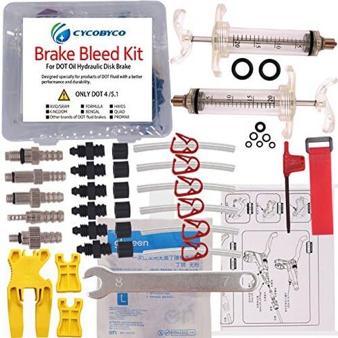 Bicycle Brake DOT Oil Bleed Kit for AVID Sram Formula Hayes Bngal Hope Quad Kingdom Promax Hydraulic Disc Tools in Saudi Arabia