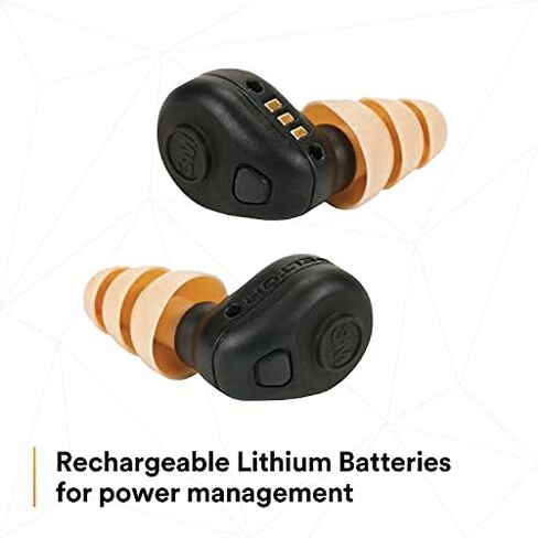 مجموعة سدادات الأذن التكتيكية TEP-200 من 3M، NRR 23 ديسيبل، قابلة لإعادة الشحن، تقليل الضوضاء، الإنشاء، تطبيق القانون in Kuwait