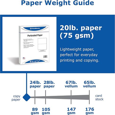 PrintWorks Professional Perforated Paper, 500 Sheets, 2 Part Perf in Saudi Arabia