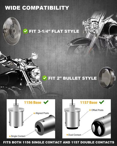 NTHREEAUTO 1157 LED Turn Signals Front Rear Turn Signal Diode Bulbs Compatible with Harley Dyna Softail Sportster Touring Road King Iron 883 Street Glide 1986-2023 in Saudi Arabia