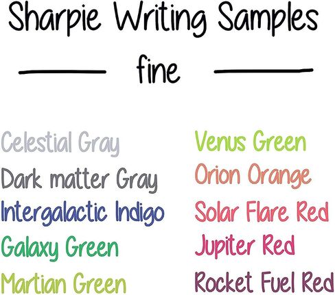 Sharpie Permanent Markers, Fine Point, Cosmic Color, Limited Edition, 12 Count in Saudi Arabia