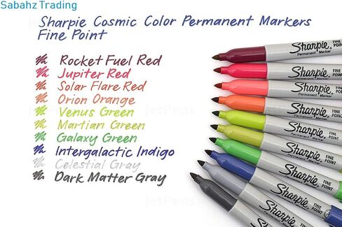 Sharpie Permanent Markers, Fine Point, Cosmic Color, Limited Edition, 12 Count in Saudi Arabia
