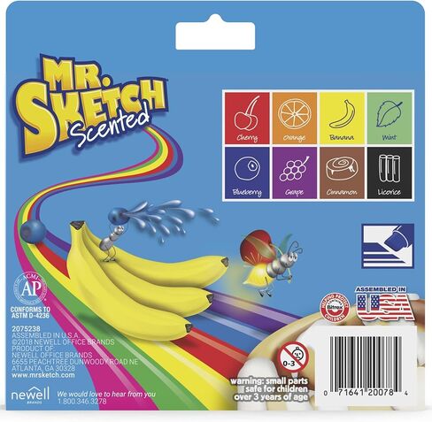 Mr. Sketch® Scented Markers, Assorted Colors, Set Of 8 in Kuwait