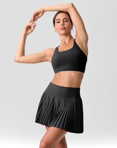 SANTINY Pleated Tennis Skirt for Women with Pockets Shorts Women's High Waisted Lightweight Athletic Golf Skorts Skirts in Saudi Arabia