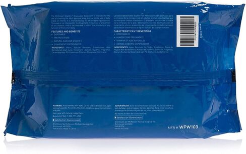 McKesson StayDry Disposable Wipes or Washcloths for Adults with Aloe, Incontinence, Alcohol-Free, Not-Flushable, Pleasantly Fragranced Aloe and Vitamin E Formula in Saudi Arabia