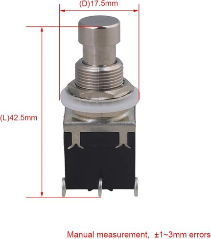 Black Plastic Effects Pedal Stomp Box Foot Switch with Lock Replacement for Electric Guitar Pack of 2 in Saudi Arabia