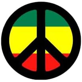 1960's Historical Replica Throwback Button Badge Pin Peace Sign Hippie Symbol
