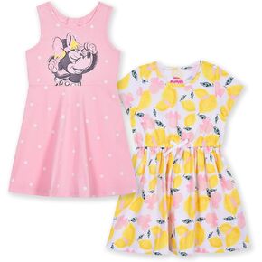 Disney Minnie Mouse Girls Dress 2 Piece Set for Toddlers and Big Kids