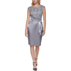 Vince Camuto Embroidered Lace Cocktail Dress