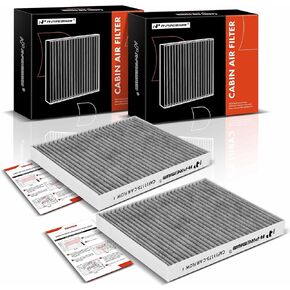 A-Premium 2-PC Cabin Air Filter with Activated Carbon Compatible with Mazda 6 2009 2010 2011 2012 2013, Replace# 5005288425, GS3L61148