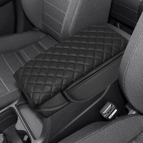 SENSHINE Center Console Cover for Honda CRV Accessories 2023 2024 2025 Middle Console Cover Leather Armrest Cover Waterproof Protect Padding with Pockets for CRV Interior Accessories (Black)