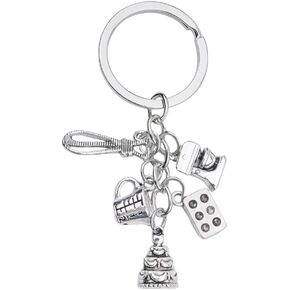 Cooking Accessories Keychain for Mom Grandma Chef Ornament for Wife Girlfriend Kitchen Gift for Daughter Son Bakers Birthday Christmas Gifts for Sister Cookers Cooking Gifts for Baking Lover