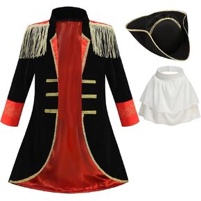 Colorful House Napoleon Costume for Boys Colonial Outfit Renaissance Halloween Cosplay for Kids