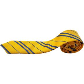 Jilukibo Striped Necktie Costume Accessory, Unisex Wizard Dress Up Tie for Halloween Cosplay Party Christmas School (Yellow)