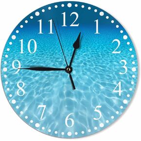 Clock Red White Wine Wall Clock 10 Inch Battery Operated Clock Silent Non-Ticking Modern Clocks Decorative for Home Kitchen Living Room Bathroom Office