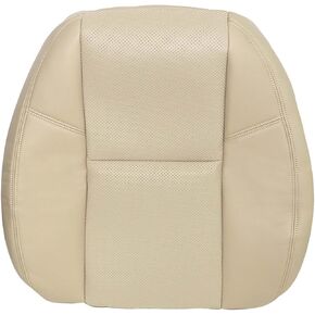 Driver or Passenger Top Lean Back Perforated Seat Cover Tan #333 or 313 Fit for Chevy Tahoe Avalanche GMC Sierra Yukon Fit for Cadillac Escalade 2007 2008 2009 2010 2011 2012 2013 2014