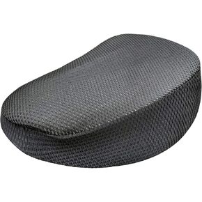 Modengzhe 3D Mesh Moped Seat Cover Heat Insulation Soft Sitting Pad Cushion for Scooter Electric Bike Round Triangle Seat (Black)
