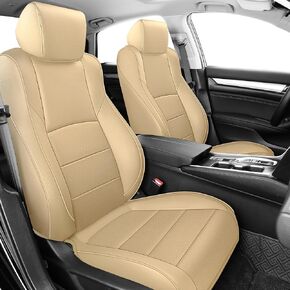 GXT Custom Fit Car Seat Cover for Select 2018 2019 2020 2021 2022 Honda Accord EX-L, Touring, Sport, EX, Hybrid - Full Set with Water-Resistant Breathable Microfiber Leather (Black)