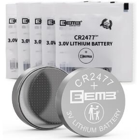 EEMB 10 Pack CR2477 Battery 3V Lithium Battery Button Coin Cell Batteries 2477 Battery DL2477, ECR2477 for Electronic Candle, Light, Remote Control, Key Fob, Alarm, Contact Sensor, Smart Devices