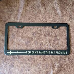 Homao Aluminum License Plate Frame Firefly/Serenity in Flight Silhouette - Fan Inspired - Metal Laser Etched License Plate Frame Car Licenses Plate Covers Holders for US Vehicles 6 X 12 Inches