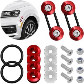Car Bumper Fastener,Front Rear Taiss Bumper Quick Release Kit,Stainless Steel Fasteners Fasteners with Bolts,Nuts and Washers,Compatible with Car GM Bumper Quick Release Kit (Black)
