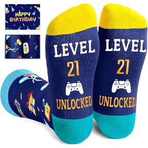 Zmart 21st Birthday Gifts Socks Ideas - Socks for 21 Year Olds Women Men, Best Gifts for 21 Year Olds, 21st Birthday Socks