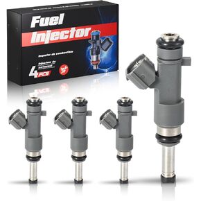 ENA Fuel Injector for FJ744 16600-EA00A 16600EA000 Set of 4 Compatible with Nissan Frontier 2005-2008 2009 2010 2011 2012 2013 2014 2015 2016 2017 2018 2019, NP300 2020, X-Trail 2005 2006 L4 2.5L