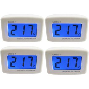 Yeeco LCD Digital Voltmeter, Flat US Plug Volt Panel Meter AC 80-300V, Voltage Tester 110V 220V, Voltage Measuring Monitor, Gauge Household Power Amp Meter in Kuwait