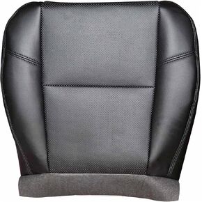 SecosAutoparts Driver or Passenger Bottom Leather Seat Cover Compatible with Cadillac Escalade EXT ESV 2007 2008 2009 2010 2011