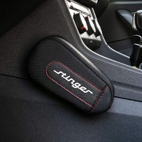 Armrest Pad for Car Door，Driver Side Soft Pad for Knee Pain Relief，Knee Pillow for Car Center Console，Thigh Support Comfort Pillow Car Interior Accessories Compatible for Kia Stinger (BLACK WHITE)