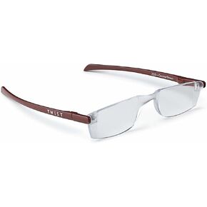 Calabria Twist Flat Folding Reading Glasses Rimless Ultra Thin Foldable Compact Readers Travel Portable Eyeglasses Slim Case in Kuwait