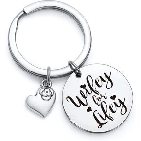 RSZOTW Wifey Gift Groom To Bride Jewelry Wife Keychain Wedding Keychain Wifey Keychain