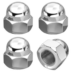 License Plate Nuts/Screws Compatible with Volvo XC90/ V90/ V60/ S60/ S90 (Screws onto Existing Stud) - 316 Marine Grade Stainless Steel License Plate Screw Caps - 4 PCS