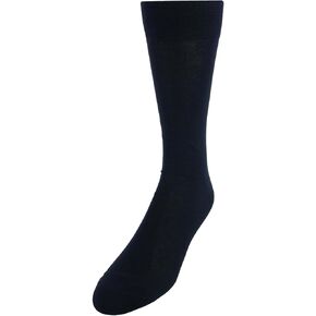 Vannucci Rizzi Men's Mercerized Cotton Solid Color Dress Socks